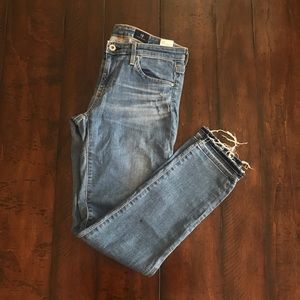 AG Distressed Jeans, The Stevie Ankle